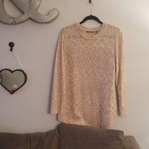 NWOT cream knit sweater